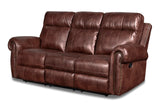 Roycroft Dual Recliner Sofa Pecan