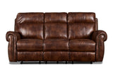 New Classic Furniture Roycroft Sofa with Power Footrest Pecan UC2360-30P1-PEC