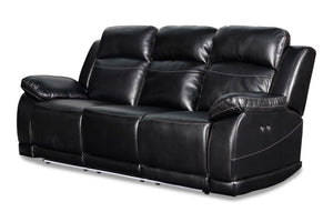 New Classic Furniture Vega Sofa with Power Footrest Premier Black UC3822-30P1-PBK