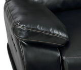 New Classic Furniture Vega Sofa with Power Footrest Premier Black UC3822-30P1-PBK