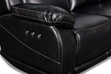 New Classic Furniture Vega Sofa with Power Footrest Premier Black UC3822-30P1-PBK