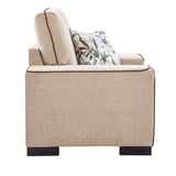 New Classic Furniture Cobern Kd Chair Body, Seat, Back & 1 Accent Pillow UKD0101-10B-NAT