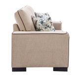 New Classic Furniture Cobern Kd Sofa Body, Seat, Back & 2 Accent Pillows UKD0101-30B-NAT