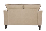 New Classic Furniture Liverpool Kd Loveseat Body, Seat, Back & 2 Accent Pillows UKD0102-20B-NAT