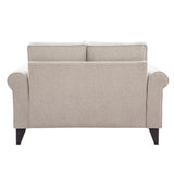 New Classic Furniture Ripley Kd Loveseat Body, Seat, Back & 2 Accent Pillows UKD0103-20B-LGY