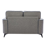 New Classic Furniture Fairlane Kd Loveseat Body, Seat, Back & 2 Accent Pillows UKD0104-20B-GRY