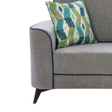 New Classic Furniture Fairlane Kd Loveseat Body, Seat, Back & 2 Accent Pillows UKD0104-20B-GRY