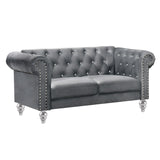 New Classic Furniture Emma Crystal Loveseat Gray UKD13-20-GRYC