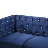 New Classic Furniture Emma Crystal Sofa Royal Blue UKD13-30-BLUC