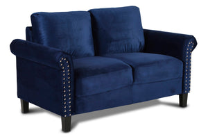 New Classic Furniture Alani Loveseat Deep Blue UKD16-20-BLU