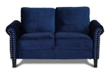 New Classic Furniture Alani Loveseat Deep Blue UKD16-20-BLU