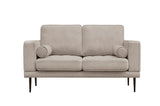 New Classic Furniture Hayworth 2 Seater Loveseat with Side Bolster Pillows Natural UKD1958-20-NAT