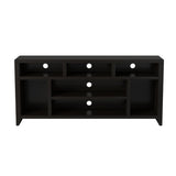 Legends Furniture Modern Black TV Stand for TV's up to 70 Inches, Fully Assembled UL1209.MOC