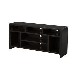 Legends Furniture Modern Black TV Stand for TV's up to 70 Inches, Fully Assembled UL1209.MOC
