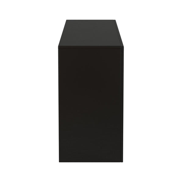 Legends Furniture Modern Black TV Stand for TV's up to 70 Inches, Fully Assembled UL1209.MOC