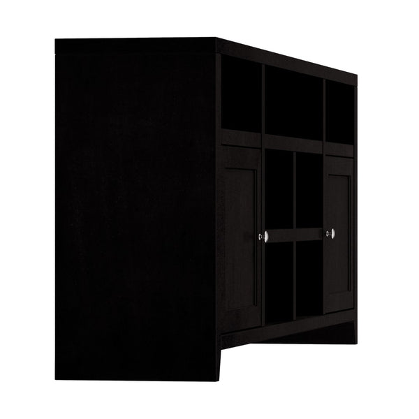 Legends Furniture Modern Black TV Stand for TV's up to 90 Inches, Fully Assembled UL1284.MOC