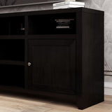 Legends Furniture Modern Black TV Stand for TV's up to 90 Inches, Fully Assembled UL1284.MOC