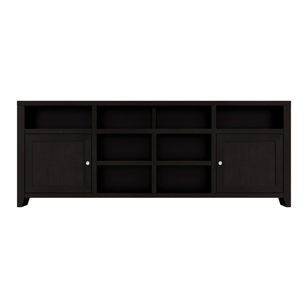 Legends Furniture Modern Black TV Stand for TV's up to 90 Inches, Fully Assembled UL1284.MOC