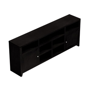 Legends Furniture Modern Black TV Stand for TV's up to 90 Inches, Fully Assembled UL1284.MOC