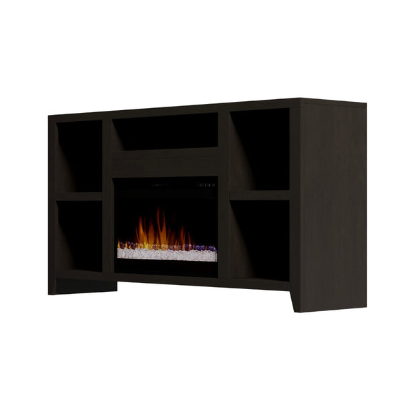 Legends Furniture Modern Black TV Stand with Electric Fireplace Included UL5201.MOC