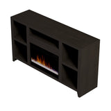 Legends Furniture Modern Black TV Stand with Electric Fireplace Included UL5201.MOC