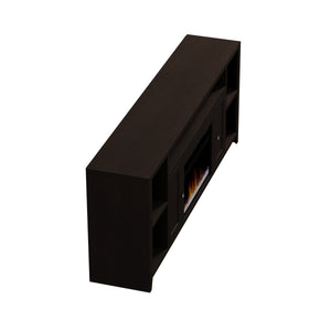 Legends Furniture Modern Black TV Stand with Electric Fireplace Included UL5284.MOC