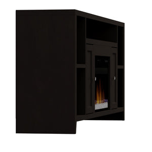 Legends Furniture Modern Black TV Stand with Electric Fireplace Included UL5284.MOC