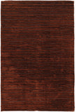 Chandra Rugs Ulrika 70% Wool + 30% Viscose Hand-Woven Contemporary Rug Red 7'9 x 10'6