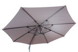 Climax Outdoor Standing Umbrella, Polyester Fabric In Gray, Air Vent, Without Flap, Steel Cross ...