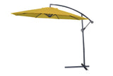 Aiden Outdoor Standing Umbrella, Polyester Fabric In Yellow, Steel Stand, Air Vent, Without Flap...