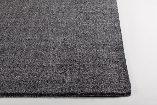 Chandra Rugs Uma 100% Tencel Hand-Woven Contemporary Rug Charcoal 9' x 13'
