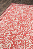 Momeni Madcap Cottage Under A Loggia UND-2 Hand Hooked Transitional Floral Indoor/Outdoor Area Rug Red 8' x 10' UNDERUND-2RED80A0