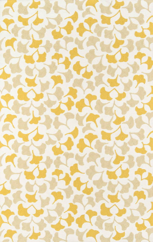 Momeni Madcap Cottage Under A Loggia UND-3 Hand Hooked Contemporary Geometric Indoor/Outdoor Area Rug Gold 8' x 10' UNDERUND-3GLD80A0