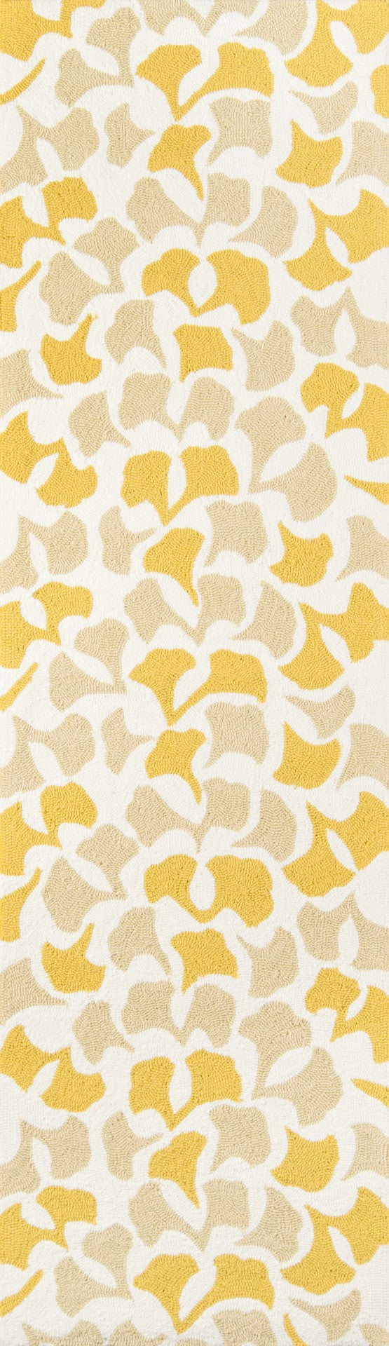 Momeni Madcap Cottage Under A Loggia UND-3 Hand Hooked Contemporary Geometric Indoor/Outdoor Area Rug Gold 8' x 10' UNDERUND-3GLD80A0