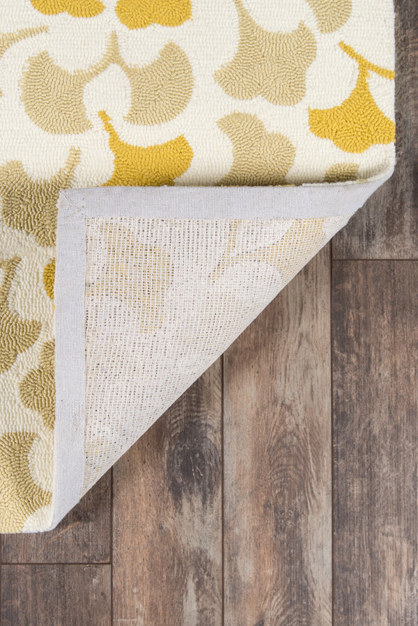 Momeni Madcap Cottage Under A Loggia UND-3 Hand Hooked Contemporary Geometric Indoor/Outdoor Area Rug Gold 8' x 10' UNDERUND-3GLD80A0