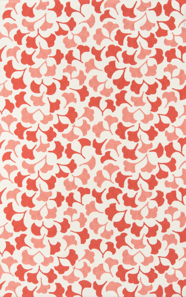 Momeni Madcap Cottage Under A Loggia UND-3 Hand Hooked Contemporary Geometric Indoor/Outdoor Area Rug Red 8' x 10' UNDERUND-3RED80A0