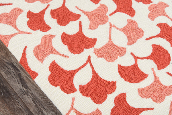 Momeni Madcap Cottage Under A Loggia UND-3 Hand Hooked Contemporary Geometric Indoor/Outdoor Area Rug Red 8' x 10' UNDERUND-3RED80A0