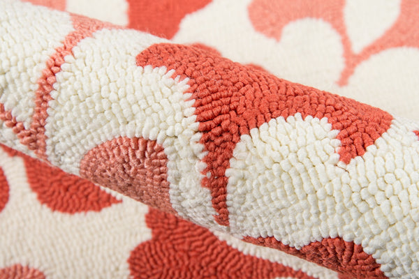 Momeni Madcap Cottage Under A Loggia UND-3 Hand Hooked Contemporary Geometric Indoor/Outdoor Area Rug Red 8' x 10' UNDERUND-3RED80A0