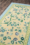 Momeni Madcap Cottage Under A Loggia UND-5 Hand Hooked Transitional Floral Indoor/Outdoor Area Rug Yellow 8' x 10' UNDERUND-5YEL80A0