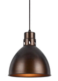 Cal Lighting 150W Webster Metal Pendant UP-1109-6-RU Rust UP-1109-6-RU