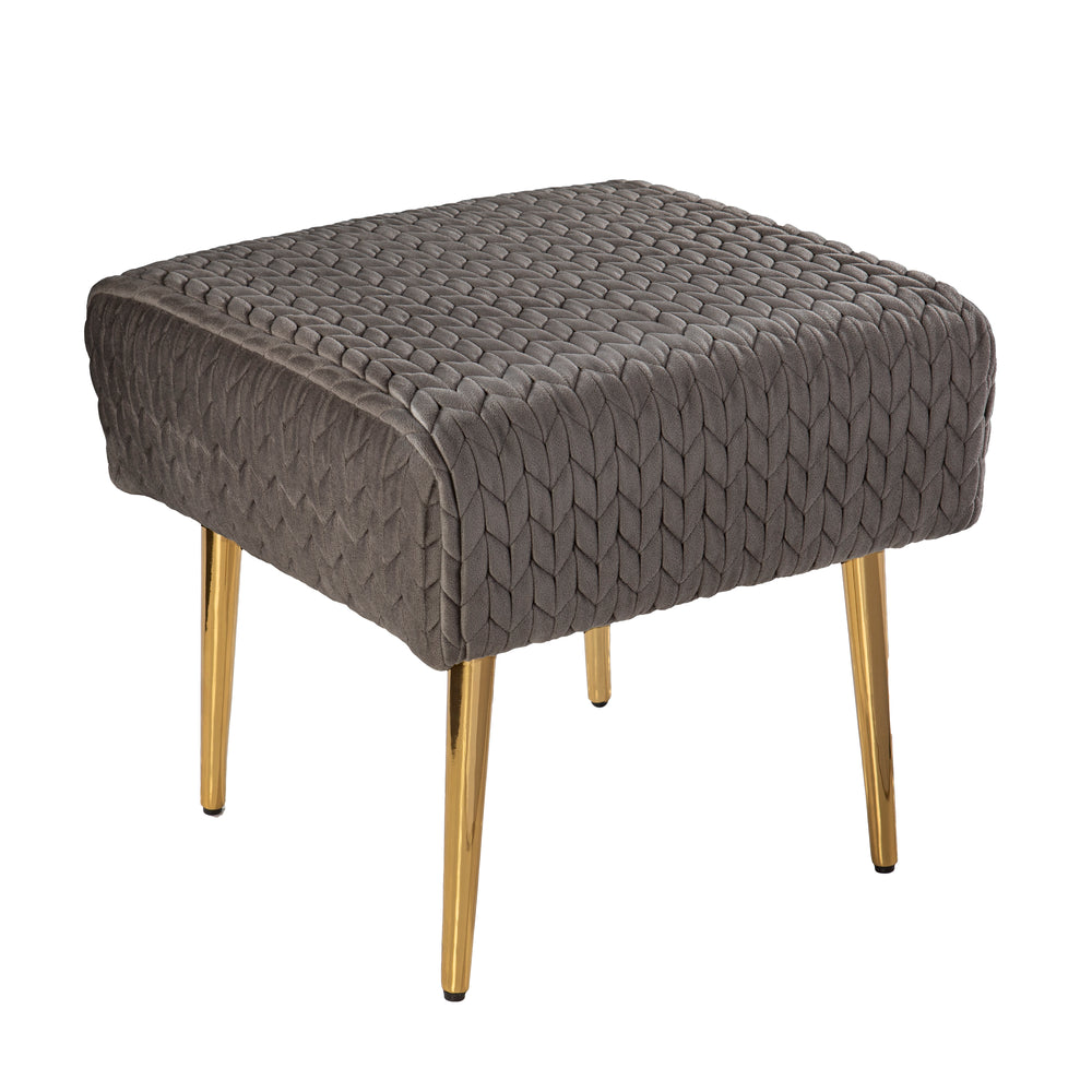 Sei Furniture Medlana Woven Upholstered Ottoman Up1165364
