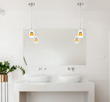 Cal Lighting Integrated Dimmable LED Glass Mini Pendant Light. 6W, 450 Lumen, 3000K (Base Model) UP-128-CL Clear UP-128-CL