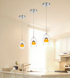 Cal Lighting Integrated Dimmable LED Glass Mini Pendant Light. 6W, 450 Lumen, 3000K (Base Model) UP-128-CL Clear UP-128-CL