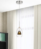 Cal Lighting Integrated Dimmable LED Glass Mini Pendant Light. 6W, 450 Lumen, 3000K (Base Model) UP-128-CL Clear UP-128-CL