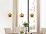 Cal Lighting Integrated Dimmable LED Glass Mini Pendant Light. 6W, 450 Lumen, 3000K UP-335-AM-SMOCL Amber/Smoke UP-335-AM-SMOCL