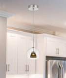 Cal Lighting Integrated Dimmable LED Glass Mini Pendant Light. 6W, 450 Lumen, 3000K UP-335-CL-SMOCL Smoked UP-335-CL-SMOCL