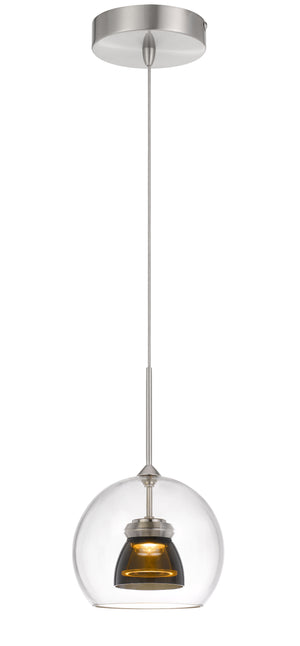 Cal Lighting Integrated Dimmable LED Glass Mini Pendant Light. 6W, 450 Lumen, 3000K UP-335-CL-SMOCL Smoked UP-335-CL-SMOCL