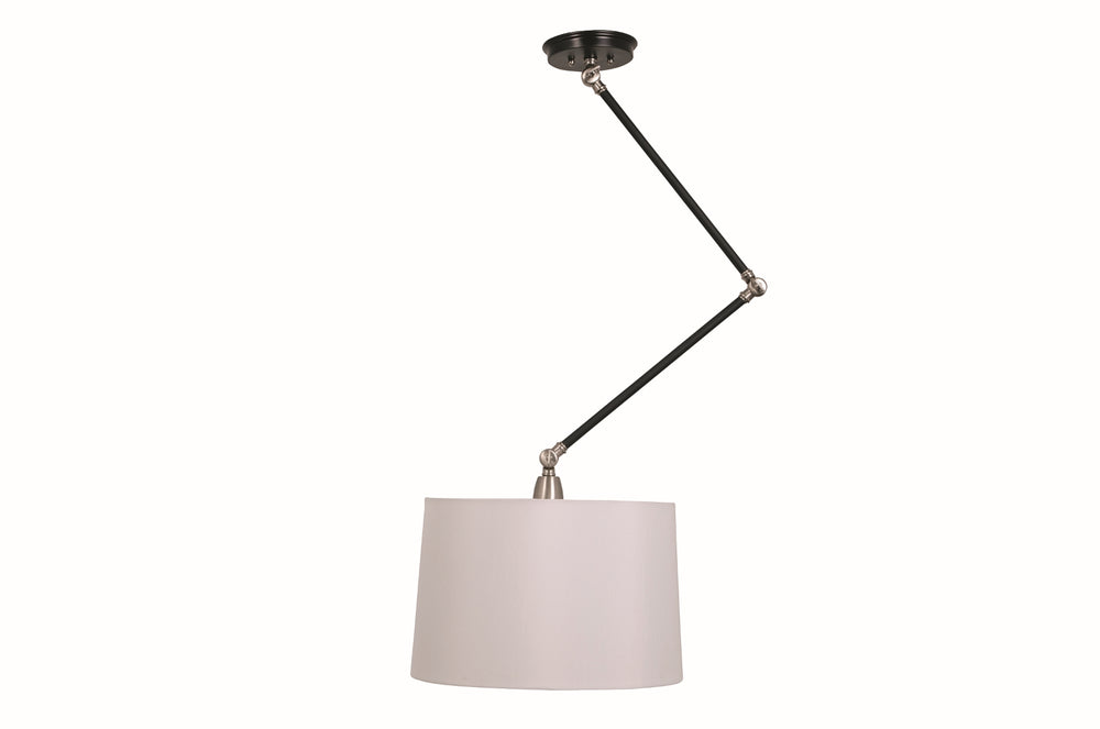 Uptown Pendant Black/Satin Nickel House of Troy UP501-BLK/SN