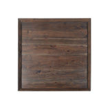 Benzara 36 Inch Square Shape Acacia Wood Coffee Table with Trapezoid Base, Brown UPT-204781 Brown Acacia Wood UPT-204781