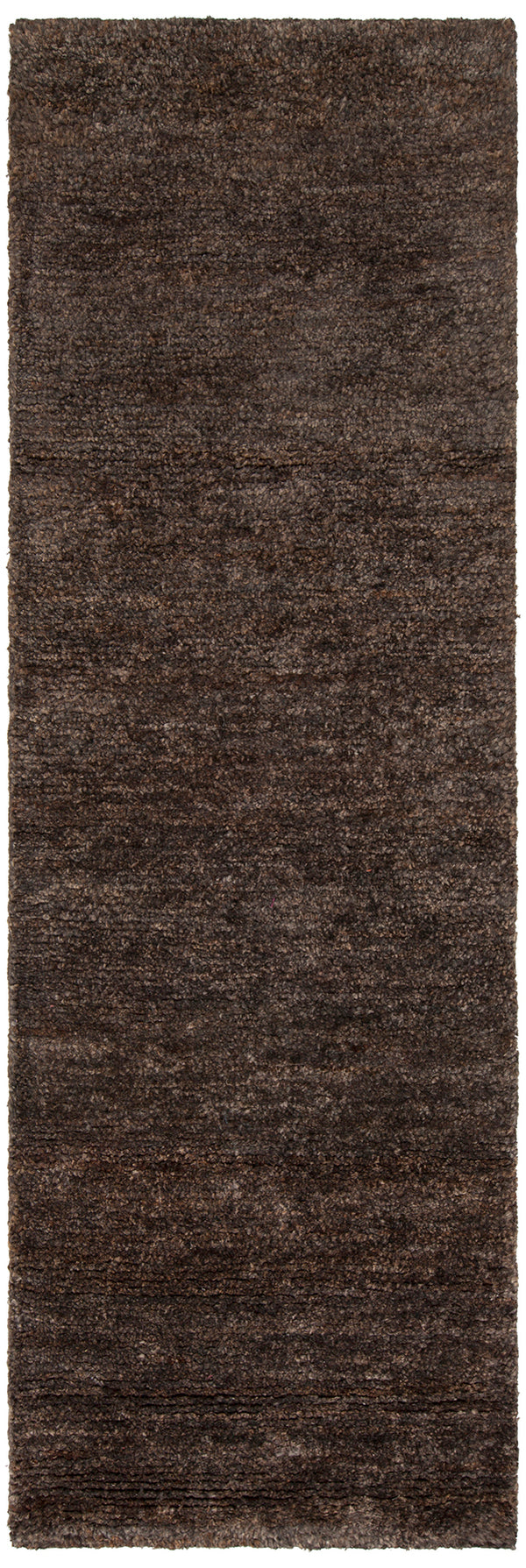 Chandra Rugs Urbana 100% Jute Hand-Knotted Contemporary Rug Grey 2'6 x 7'6
